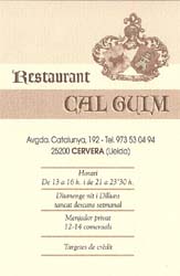 Restaurant Cal Guim